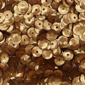 Пайетки граненые, 6 мм, упак./10 гр., Astra&amp;Craft (1506 матовое золото)