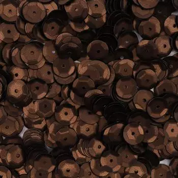 Пайетки граненые, 6 мм, упак./10 гр., Astra&amp;Craft (1527 матовая бронза)