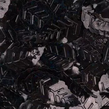 Пайетки 'листочки', 13*25 см, упак./10 гр., Astra&amp;Craft (А50 черный голограмма)