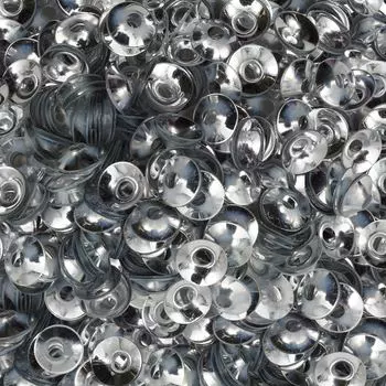 Пайетки объемные (чаша), #30, 6мм, 10гр Astra&amp;Craft (1 серебро)