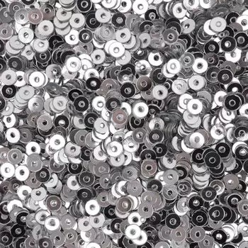 Пайетки плоские, 3 мм, упак./10 гр., Astra&amp;Craft (1 серебро)