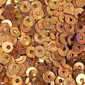 Пайетки плоские, 3 мм, упак./10 гр., Astra&amp;Craft (50100 темное золото голограмма)