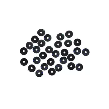 Пайетки плоские, 6 мм, упак./10 гр., Astra&amp;Craft (А50 черный голограмма)