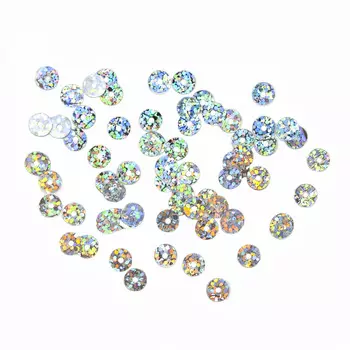 Пайетки плоские, 6 мм, упак./10 гр., Astra&amp;Craft (50112 серебро голог.)