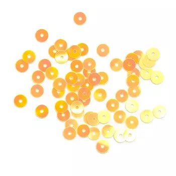 Пайетки плоские, 6 мм, упак./10 гр., Astra&amp;Craft (91 желто-лимонный)