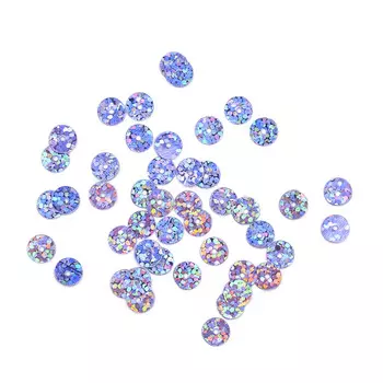 Пайетки плоские, 6 мм, упак./10 гр., Astra&amp;Craft (50126 сиреневый голограмма)