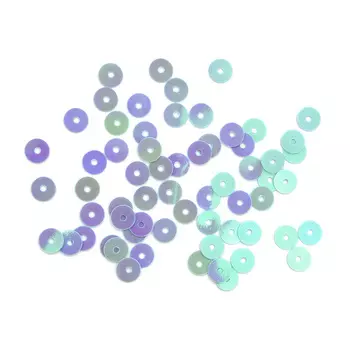 Пайетки плоские, 6 мм, упак./10 гр., Astra&amp;Craft (17 св.-бирюзовый)