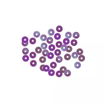 Пайетки плоские, 6 мм, упак./10 гр., Astra&amp;Craft (23 сиреневый)