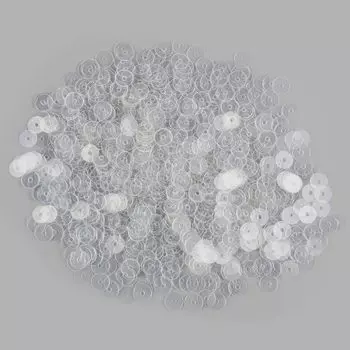 Пайетки плоские, 6 мм, упак./10 гр., Astra&amp;Craft (06 прозрачный)