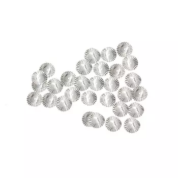 Пайетки рельефные 10мм, Astra&amp;Craft 10г (1 серебро)