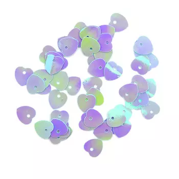 Пайетки 'сердечки', 10*10 мм, упак./10 гр., Astra&amp;Craft (17 св.-бирюзовый)