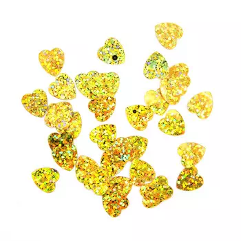 Пайетки 'сердечки', 10*10 мм, упак./10 гр., Astra&amp;Craft (A20 золото голограмма)