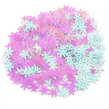 Пайетки 'снежинки' 13мм, Astra&amp;Craft 10г (319 св.-розовый перламутр)