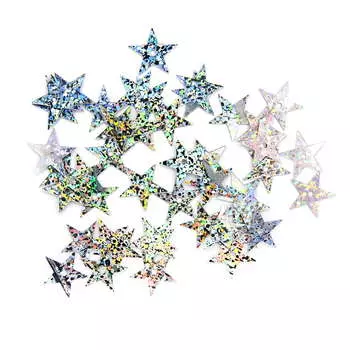 Пайетки 'звездочки' 13мм, Astra&amp;Craft 10г (50112 серебро голограмма)