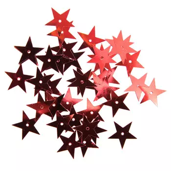 Пайетки 'звездочки', 20 мм, упак./10 гр., Astra&amp;Craft (3 красный)