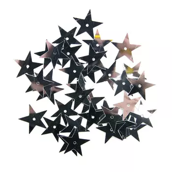 Пайетки 'звездочки', 20 мм, упак./10 гр., Astra&amp;Craft (1 серебро)