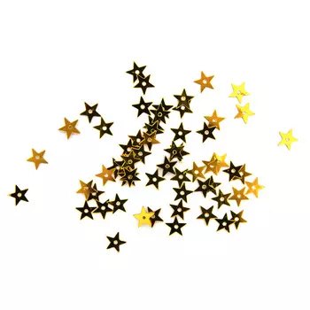 Пайетки 'звездочки' 7мм, Astra&amp;Craft 10г (A1 золото)