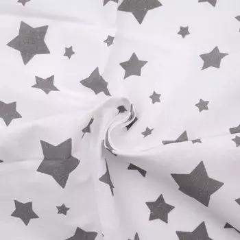 Перкаль набивной арт 140 рис 13165 вид 18 'Серебряная звезда', 50*50 см, Astra&amp;Craft