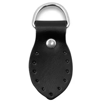 Петельки для сумки кожаные 3*5,5см , дизайн №915, 100% кожа, уп.2шт (80 черный)