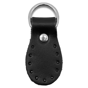 Петельки для сумки кожаные 3*5,4см , дизайн №916, 100% кожа, уп.2шт (80 черный)