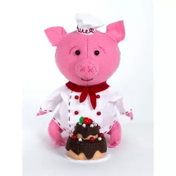 ПФЗД-1011 Набор для создания игрушки из фетра серия Забавные друзья 'Поросёнок Пекарь'