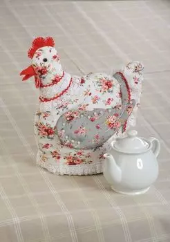 ПГЧ-1103 Набор для изготовления текстильной игрушки грелка на чайник 'Курица-грелка', 21*28 см, 'Перловка'