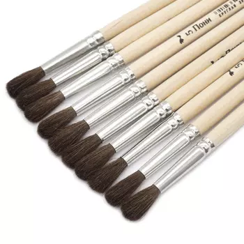 ПК-12045 Кисть школьная из волоса пони №5