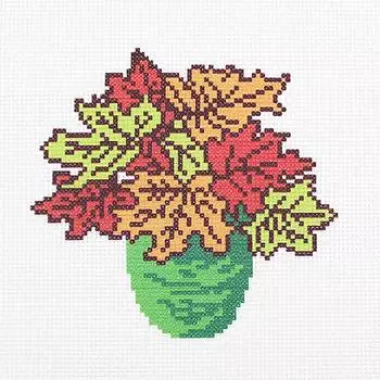 ПК-181 Набор (рис/канв.мулине) Hobby&amp;Pro 'Осенний букет' 22*22см