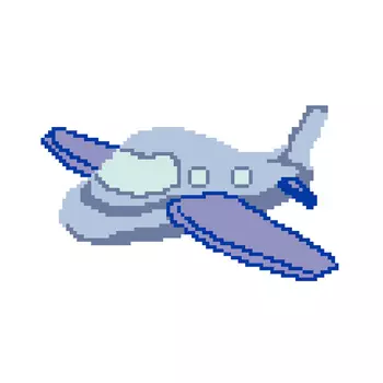 ПК-192 Набор (рис/канв. мулине) Hobby&amp;Pro 'Самолётик' 22*22см