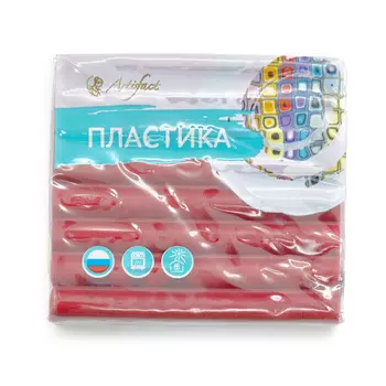 Пластика (пластилин отверждаемый) брус 56 гр. (111 классический вишневый)
