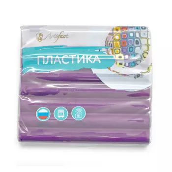 Пластика (пластилин отверждаемый) брус 56 гр. (1713 баклажановый)