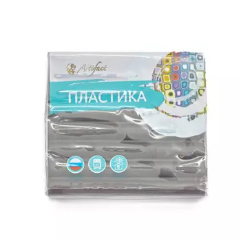 Пластика (пластилин отверждаемый) брус 56 гр. (193 классический серый)