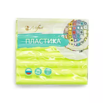Пластика (пластилин отверждаемый) брус 56 гр. флуоресцентный (334 флуоресцентный лимонный)
