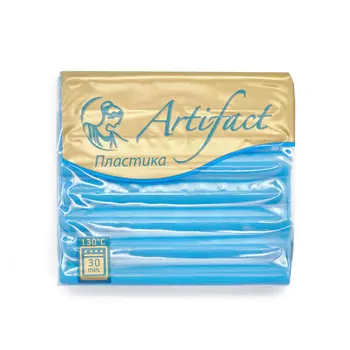 Пластика (пластилин отверждаемый) брус 56 гр. флуоресцентный (365 флуоресцентный голубой)