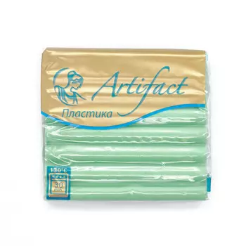 Пластика (пластилин отверждаемый) брус 56 гр. перламутр (757 зеленый перламутр)