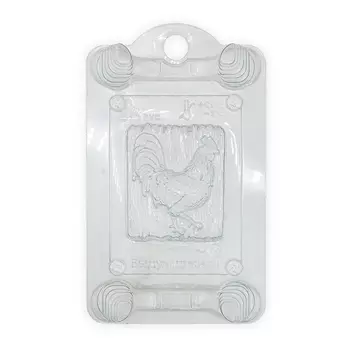 Пластиковая форма (Петух на досках)