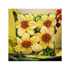 PN-0008718 Подушка Vervaco 'Нарциссы' 40x40см