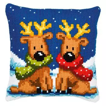 PN-0008726 (1200/928) Подушка Vervaco 'Олени' 40x40см