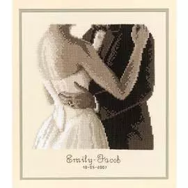 PN-0012190 Набор для вышивания Vervaco 'Первый поцелуй' 20x23см