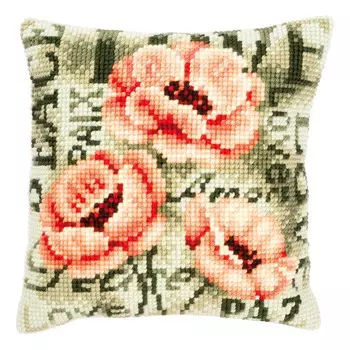 PN-0144839 Подушка Vervaco 'Маки' 40*40см