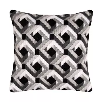 PN-0148243 Подушка (отдельные стежки) Vervaco 'Черное и белое' 40*40см