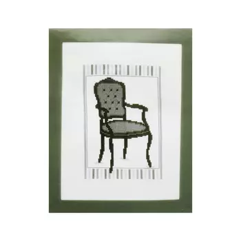 PN-0148609 Набор для вышивания Vervaco 'Стул в стиле барокко 1' 13*18см
