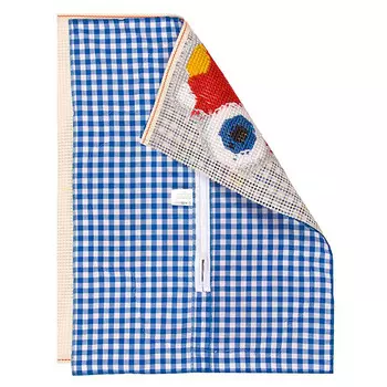 PN-0154659 VERVACO Обратная сторона подушки, 45х62 см, цвет клетка синяя