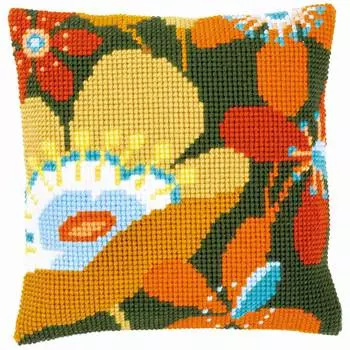 PN-0156666 Подушка Vervaco 'Цветы ретро' 40x40см