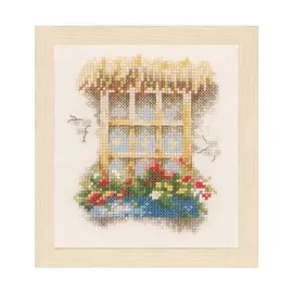 PN-0162524 Набор для вышивания LanArte 'Окно в цветах' 11x12см