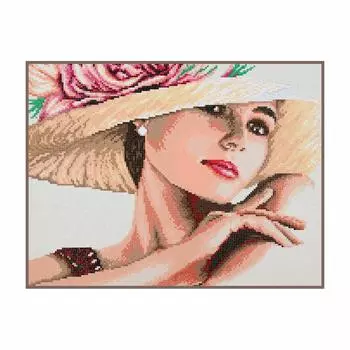 PN-0189507 Алмазная мозаика LanArte 'Леди в шляпе' 49x37см