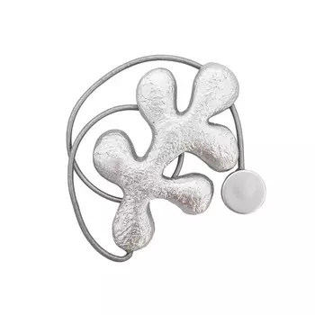 Подхват магнитный для штор 'ветка' 8913 (серебряный)