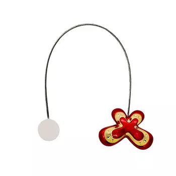 Подхват шторный на магнитах FCG1064 (5 красный/золото)