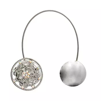 Подхват шторный на магнитах FCG1083 (1 серебро)