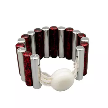 Подхват шторный на магнитах FCK1004 (1 красный/белый)